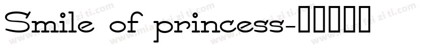 Smile of princess字体转换